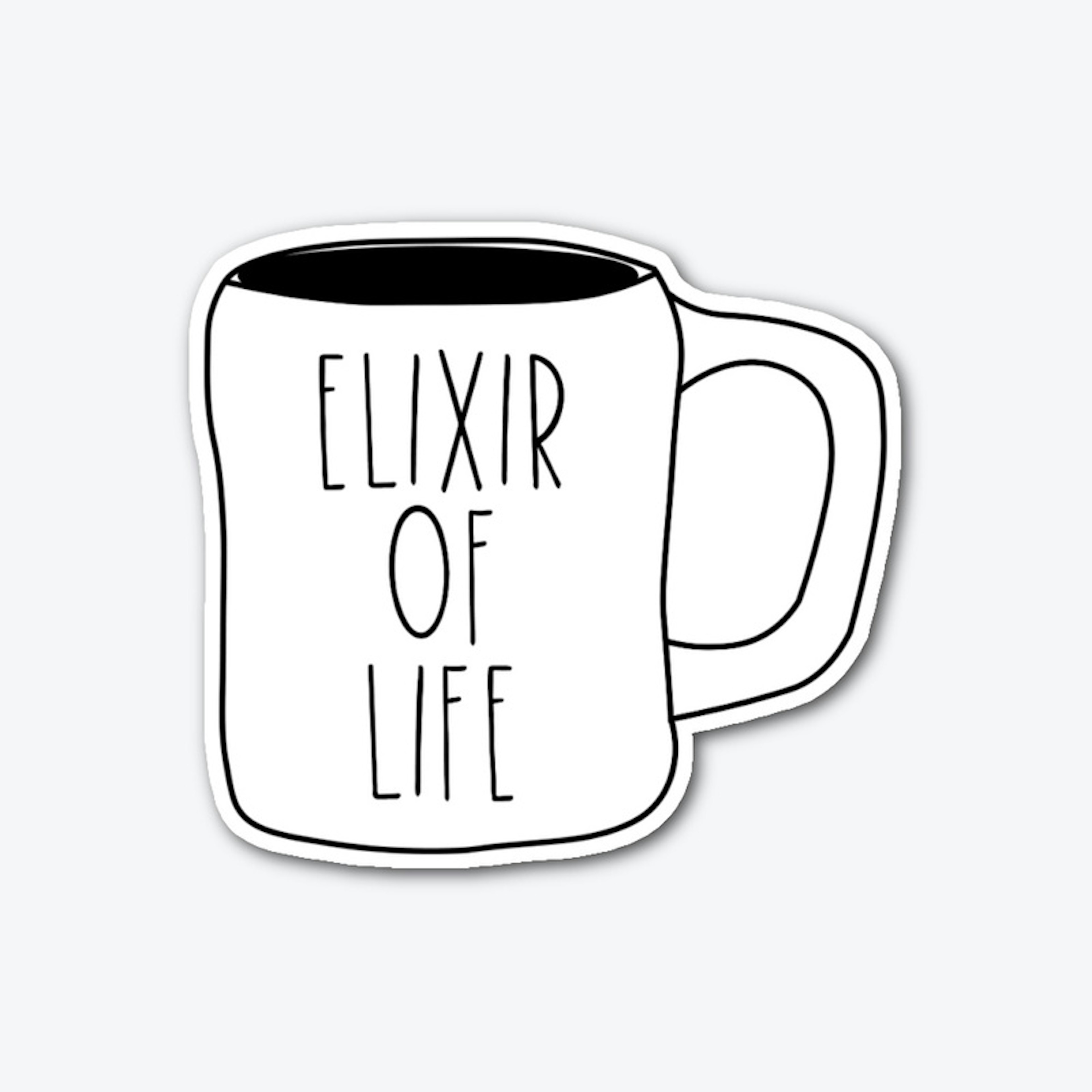 Elixir of Life Mug Sticker