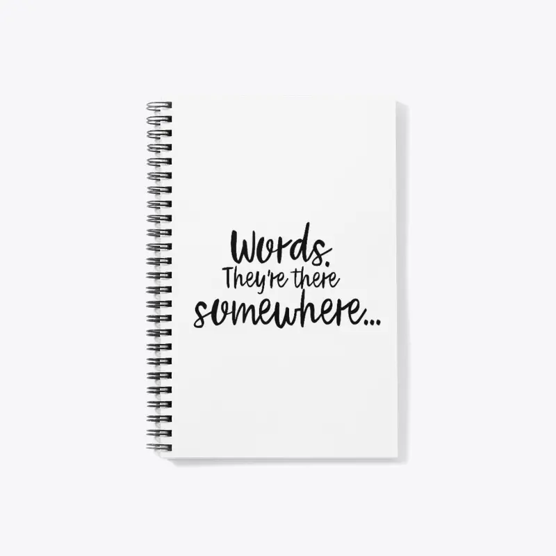 Words Somewhere Notebook (White)